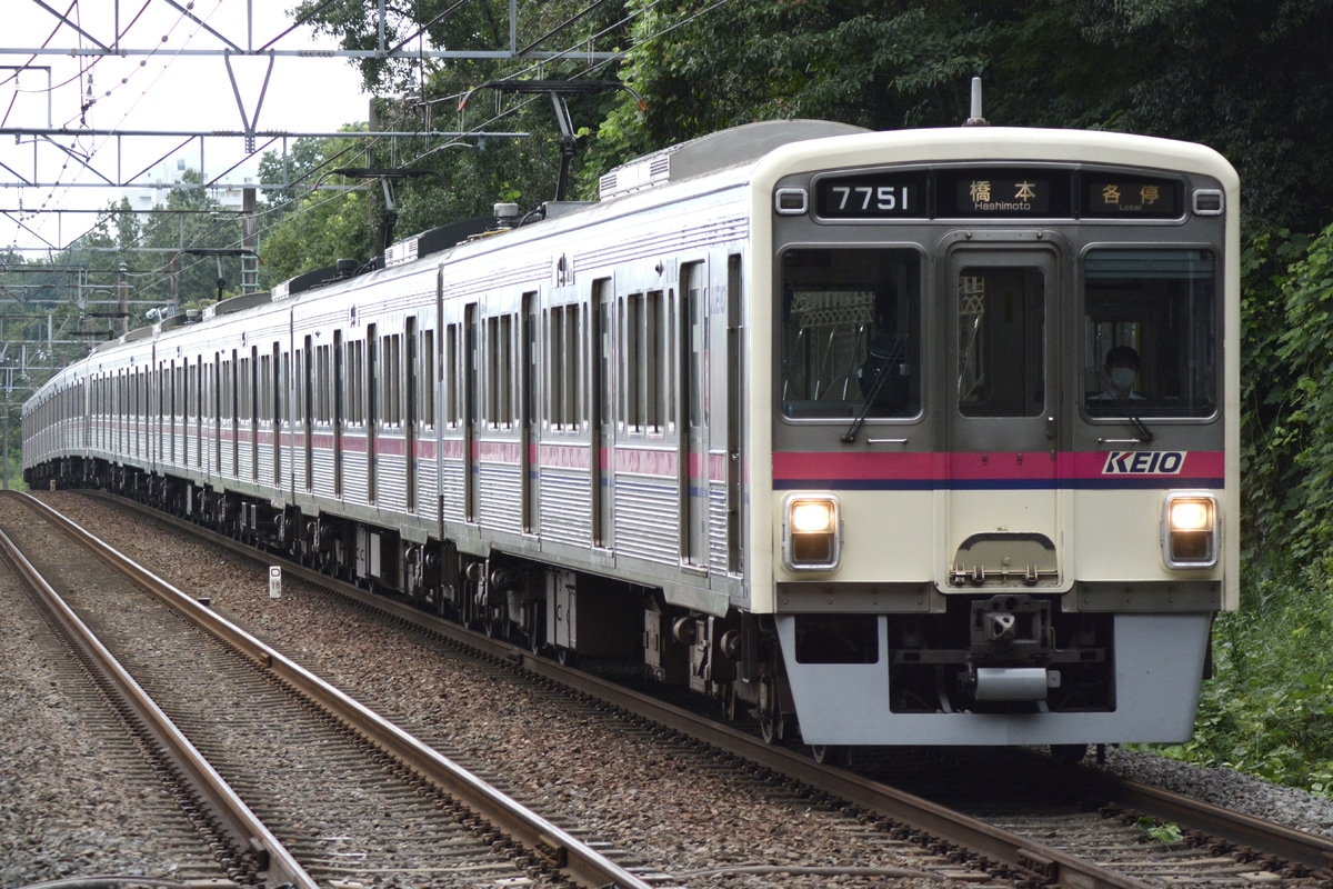 京王電鉄 若葉台検車区 7000系 7701F