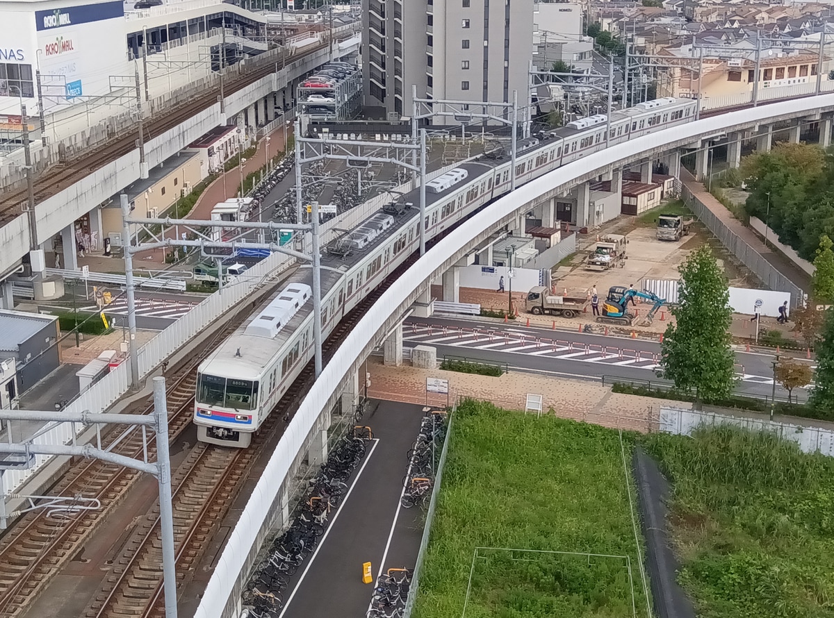 京成電鉄 くぬぎ山車両基地 8800形 8809F