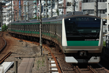 JR東日本 E233系 恵比寿駅付近
