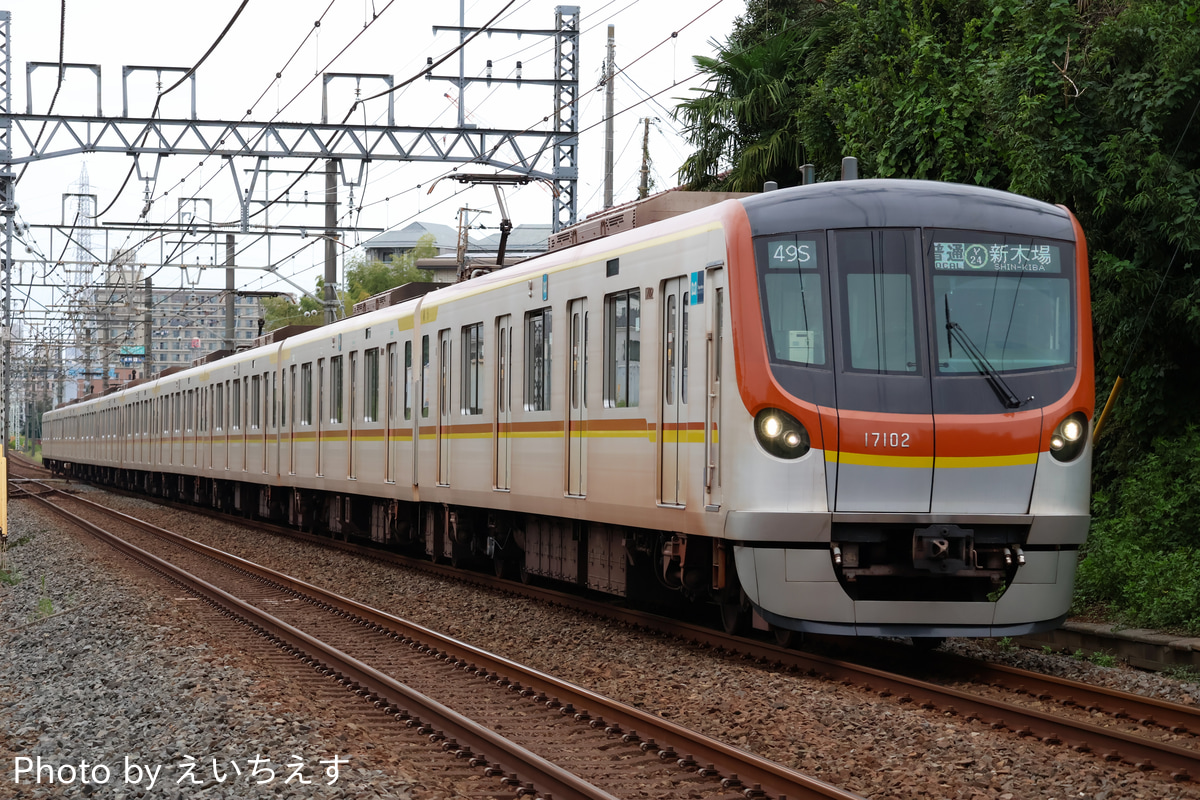 東京メトロ 和光検車区 17000系 17102F