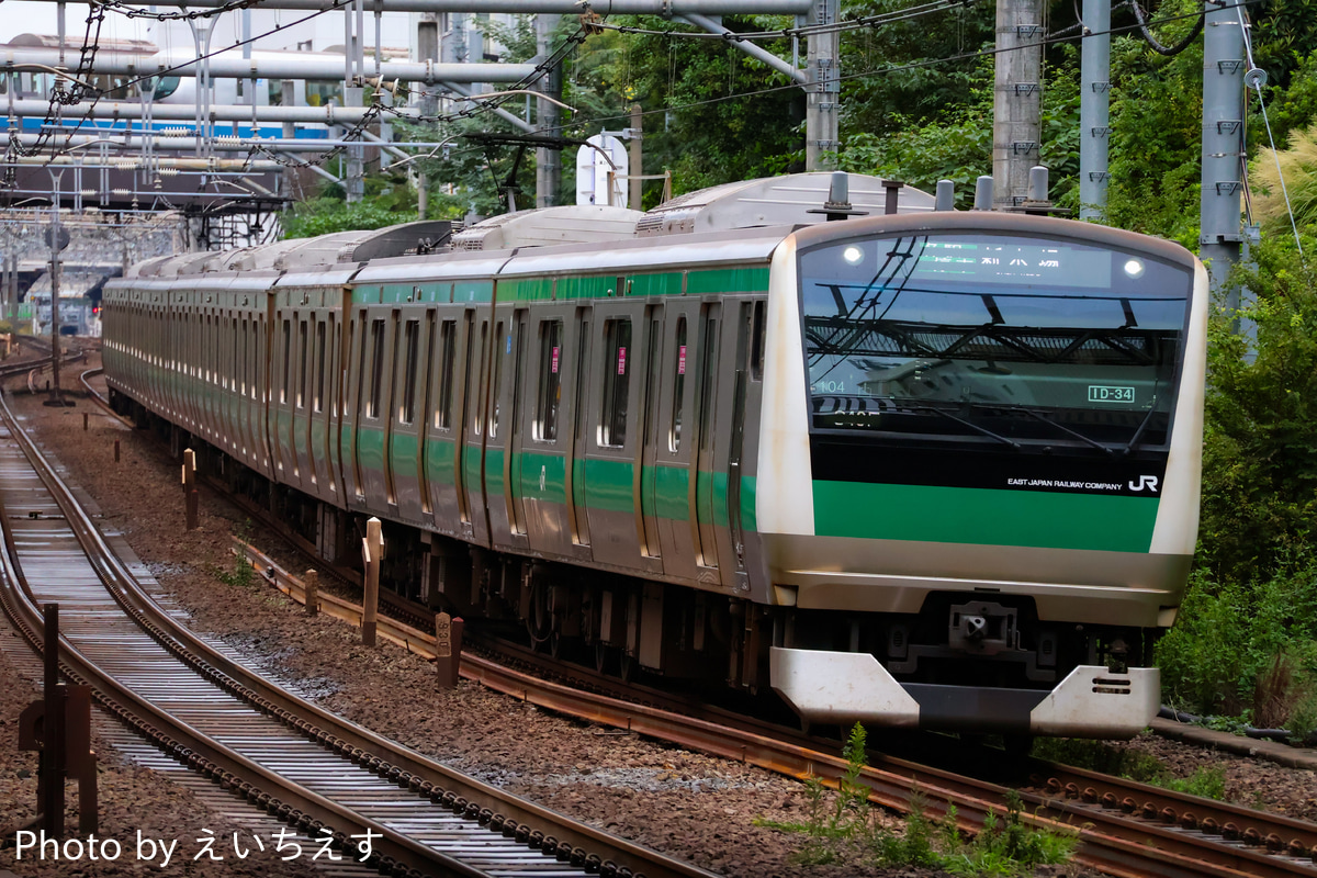 JR東日本 川越車両センター E233系7000番台 ハエ104編成