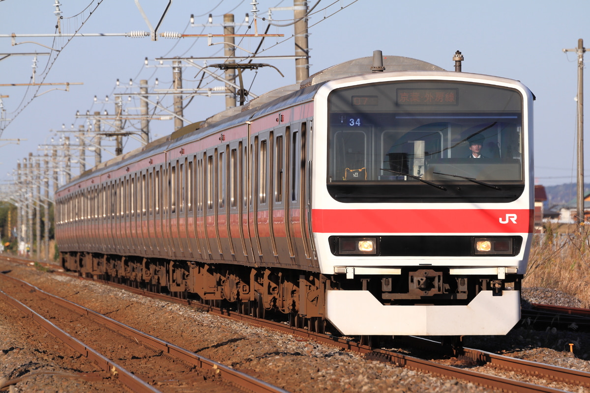 JR東日本 京葉車両ベース 209系 ケヨ34編成