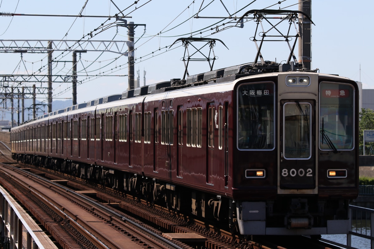 阪急電鉄 西宮車庫 8000系 8002F