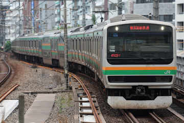 JR東日本 E231系 恵比寿駅付近