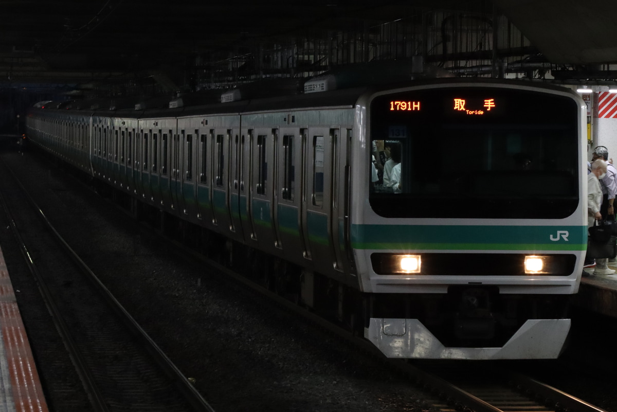 JR東日本 松戸車両センター本区 E231系 マト131編成