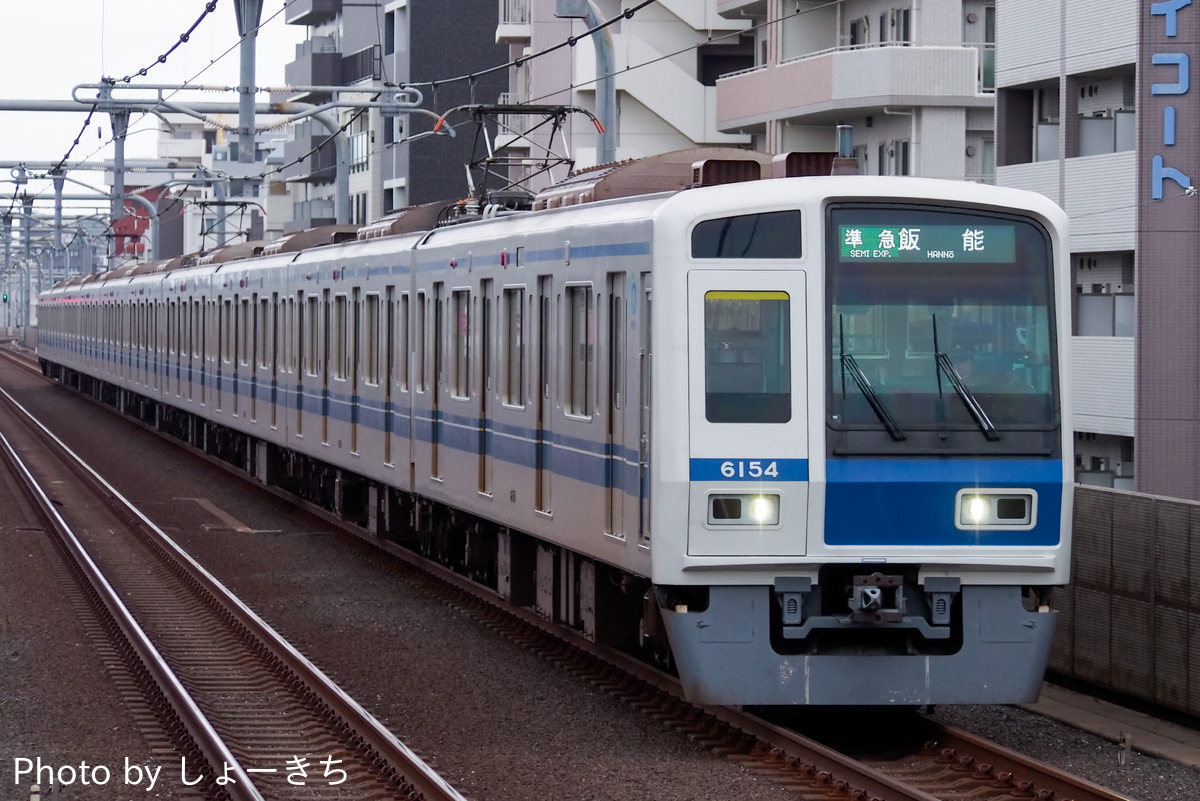 西武鉄道 池袋線車両所小手指車両基地 6000系 6154F