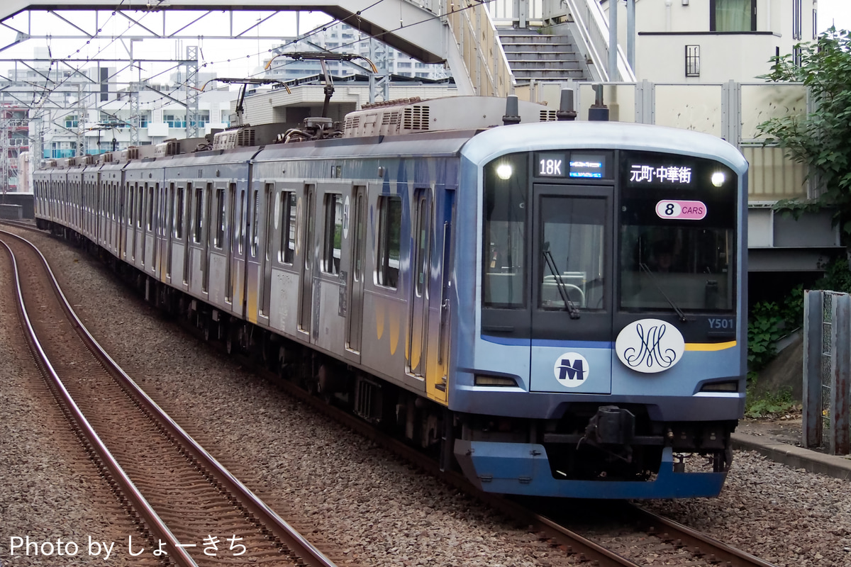 横浜高速鉄道 元住吉検車区 Y500系 Y511F