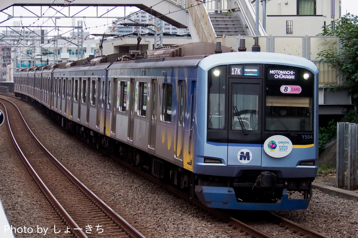 横浜高速鉄道 元住吉検車区 Y500系 Y504F