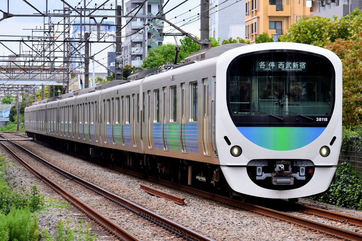 西武鉄道 南入曽車両基地 30000系 38118F
