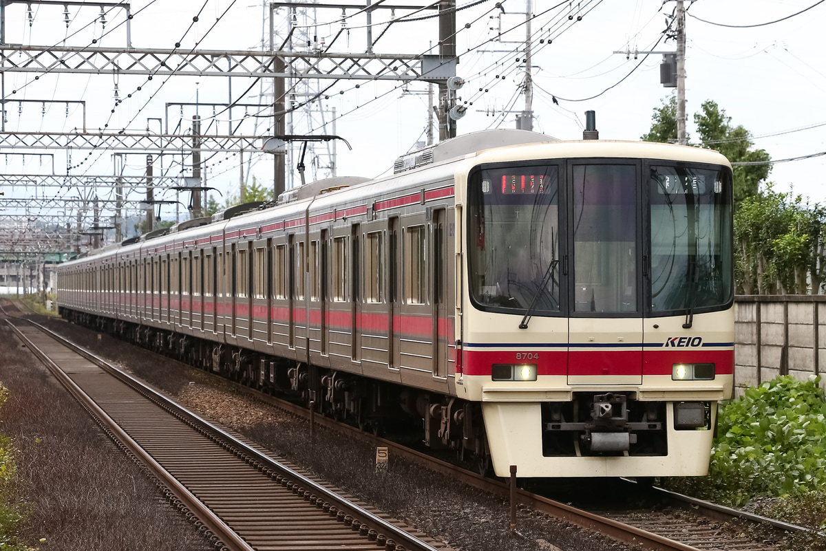 京王電鉄 若葉台検車区 8000系 8704f