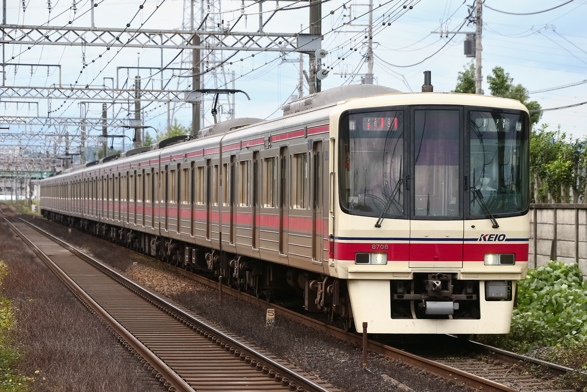 京王電鉄 若葉台検車区 8000系 8708f