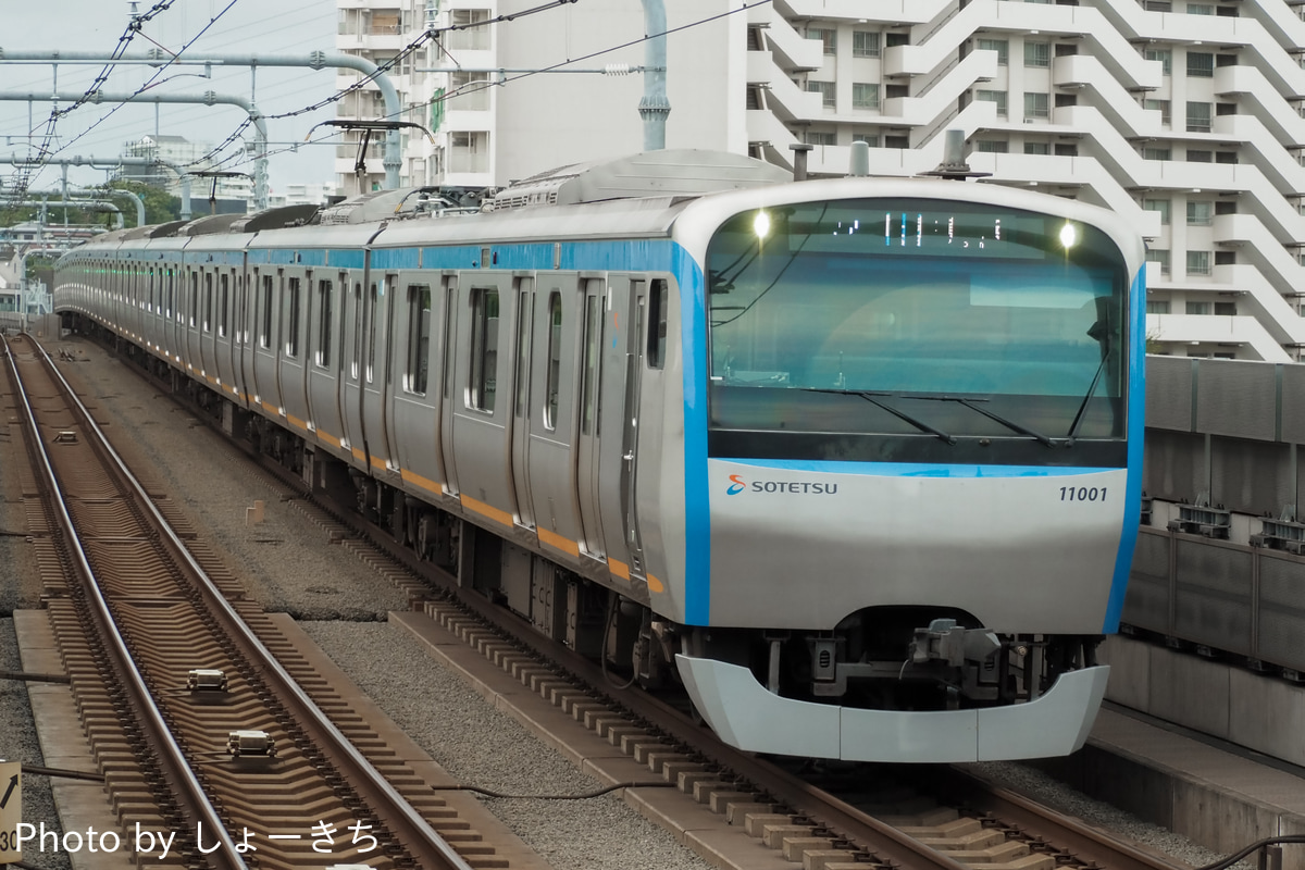 相模鉄道 かしわ台車両センター 11000系 11001×10