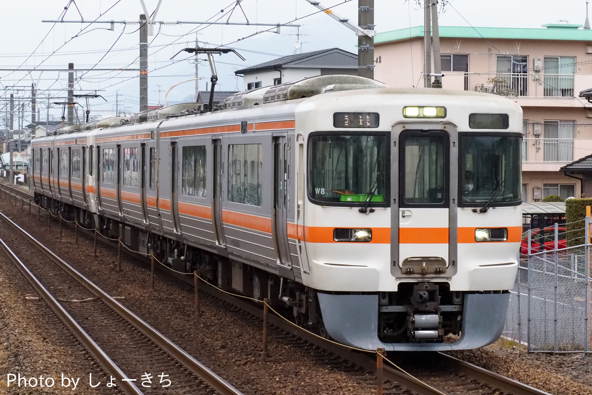JR東海 静岡車両区 313系 W8編成
