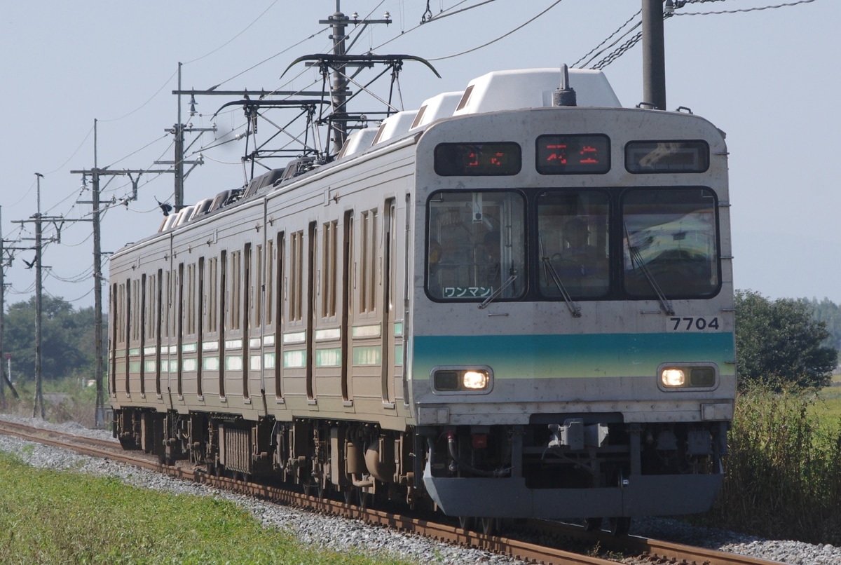 秩父鉄道 広瀬川原車両基地 7500系 7504F