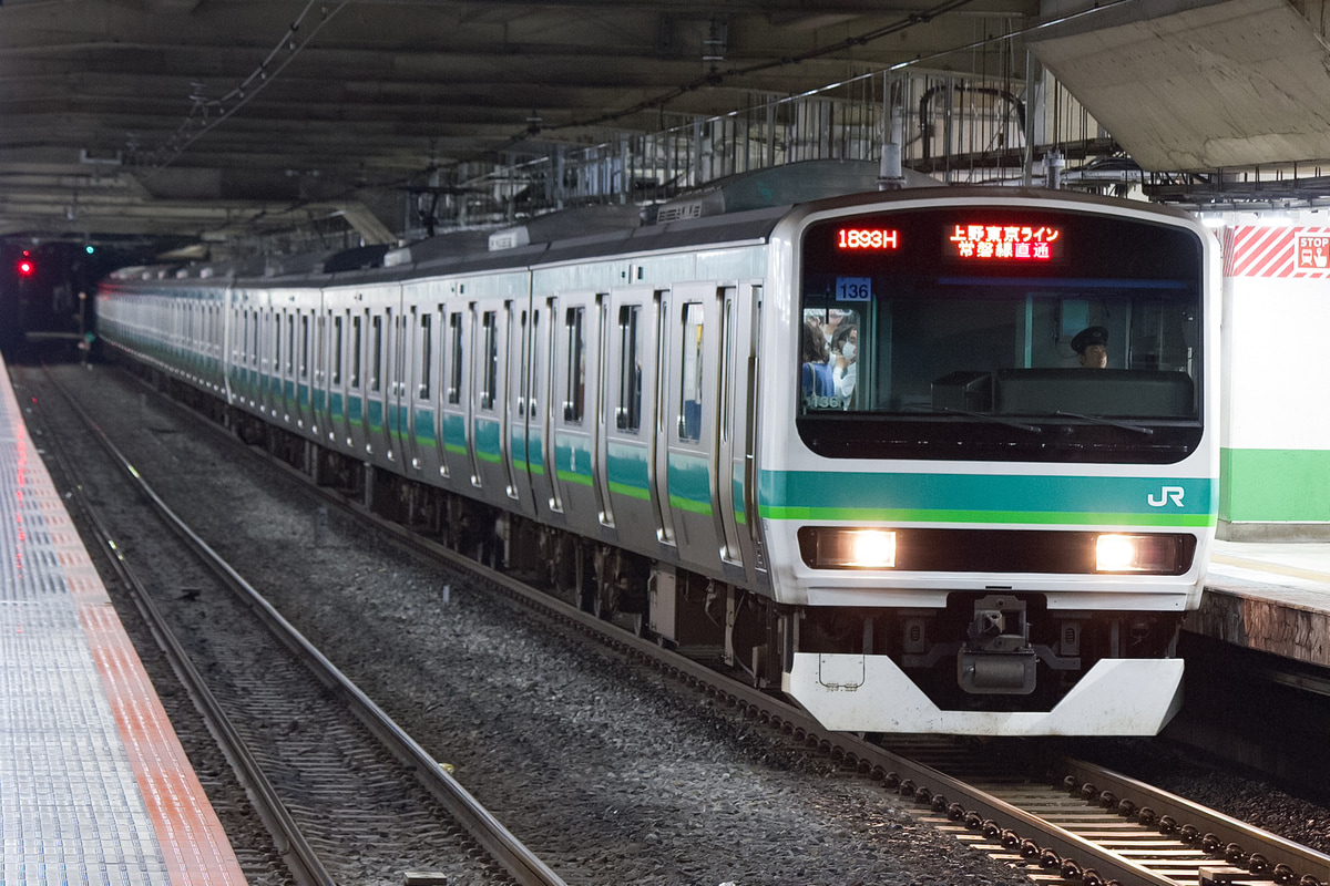 JR東日本 松戸車両センター本区 E231圭 マト136編成