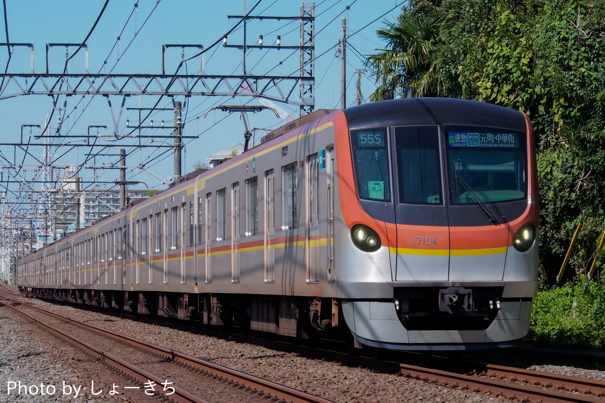 東京メトロ 和光検車区 17000系 17104F