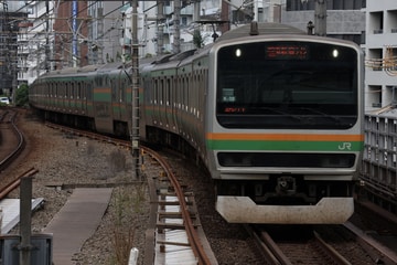 JR東日本 E231系 恵比寿駅付近
