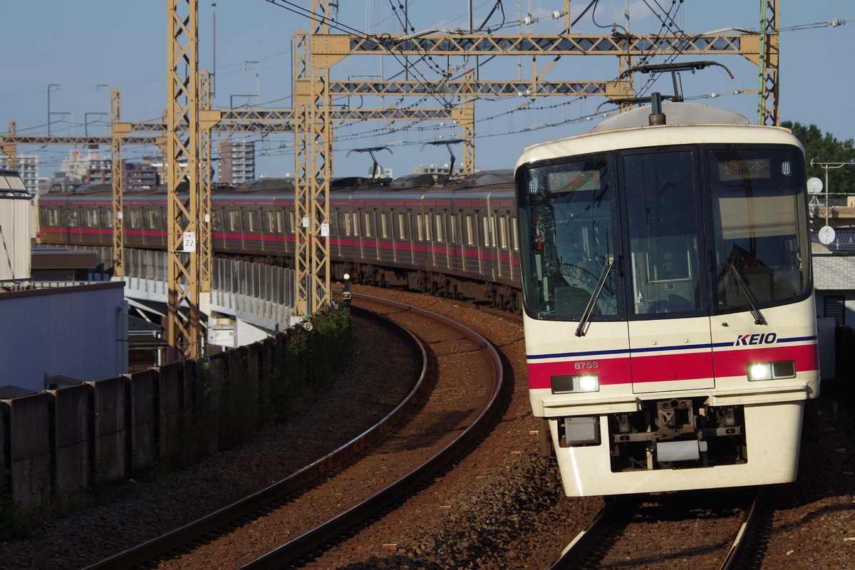 京王電鉄 高幡不動検車区 8000系 8708編成