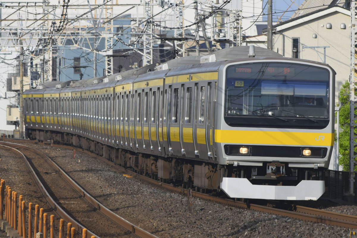 JR東日本 三鷹車両センター E231系 ミツB10編成