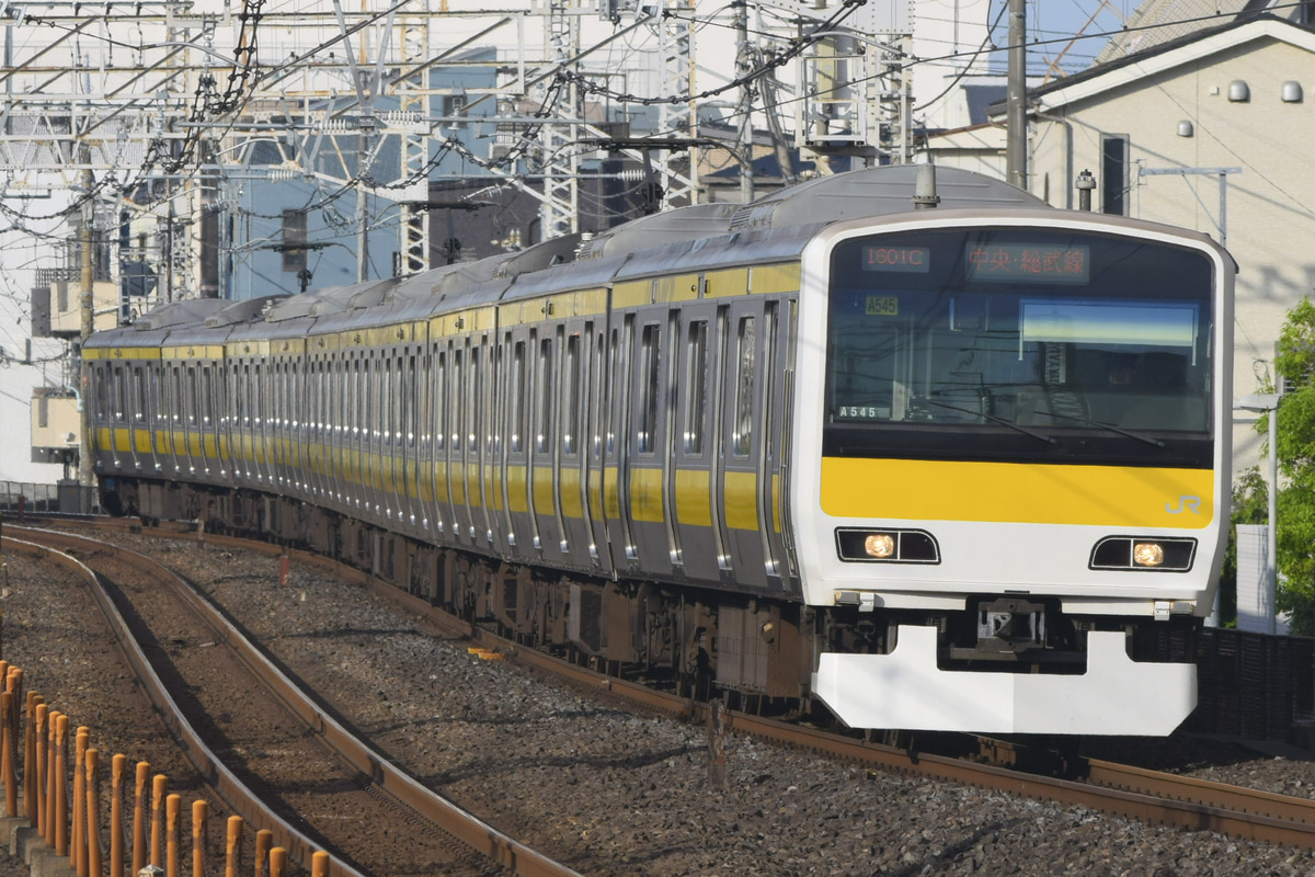 JR東日本 三鷹車両センター E231系 ミツA545編成