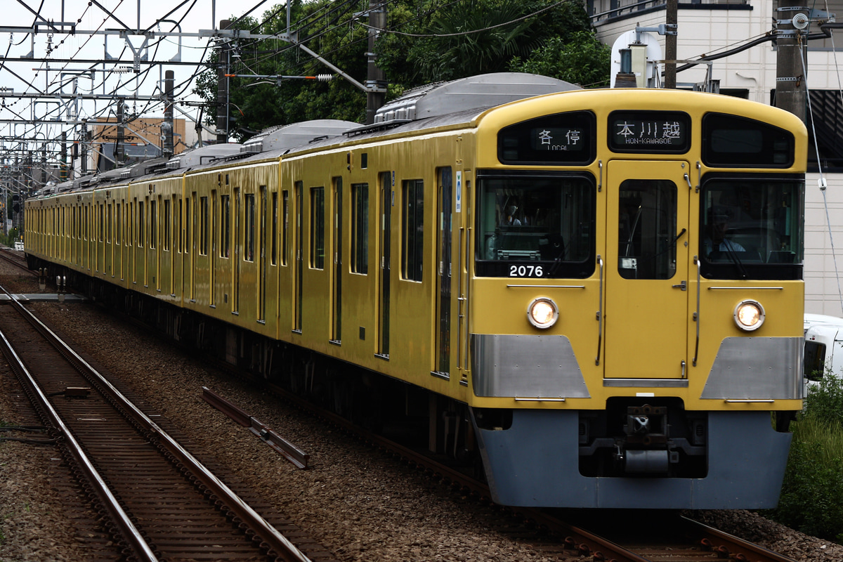 西武鉄道 南入曽車両基地 新2000系 2076F