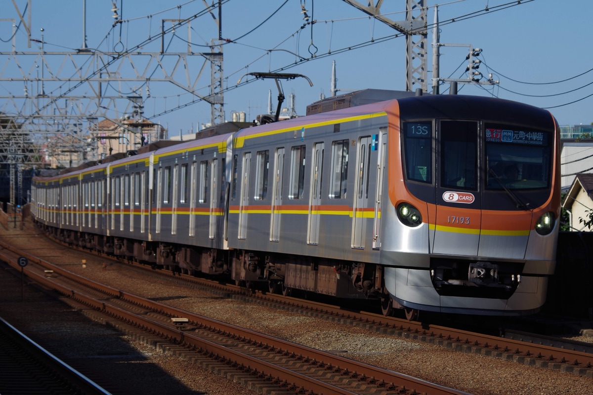 東京メトロ 和光検車区 17000系 17193編成
