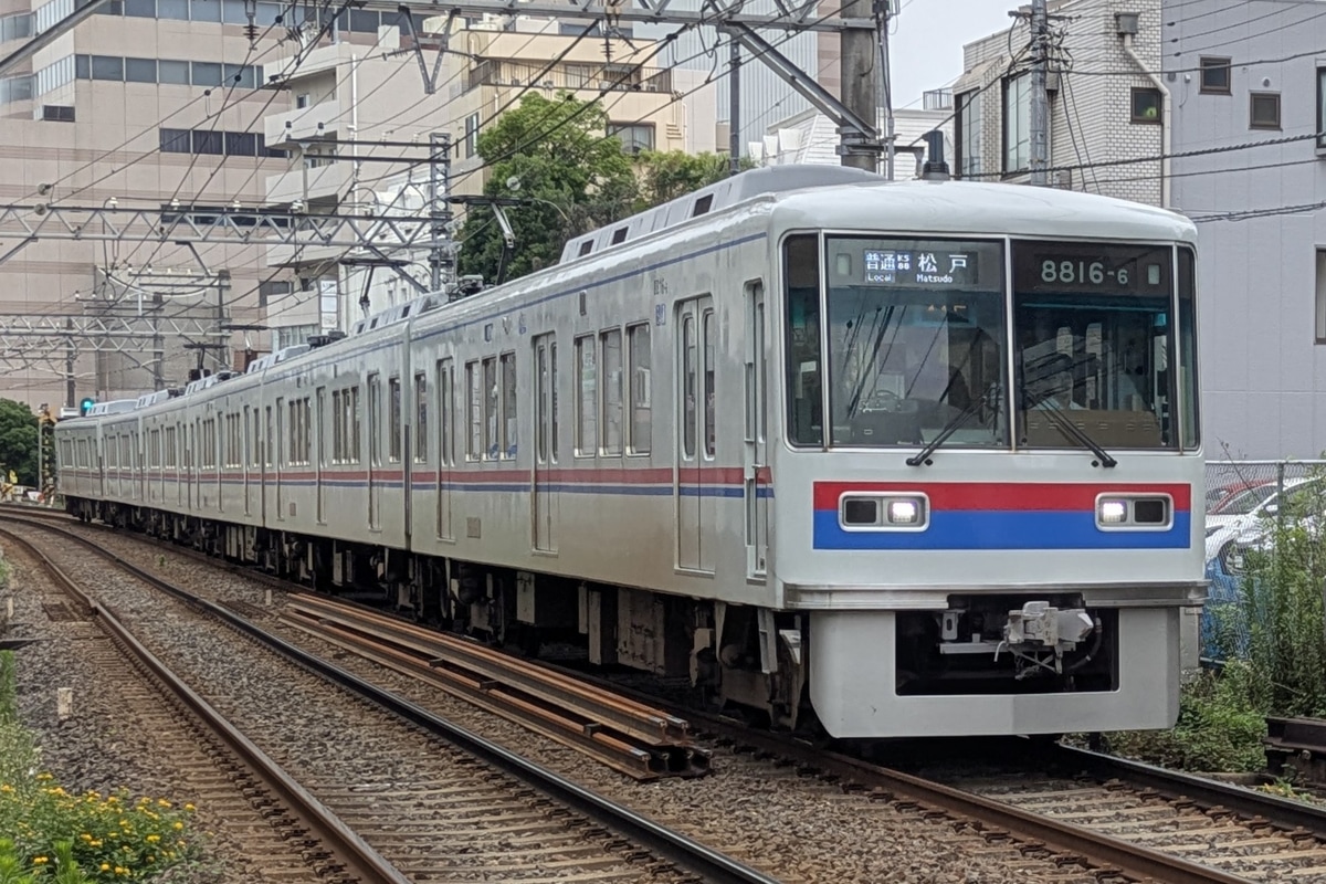 京成電鉄 くぬぎ山車両基地 8800形 8816F