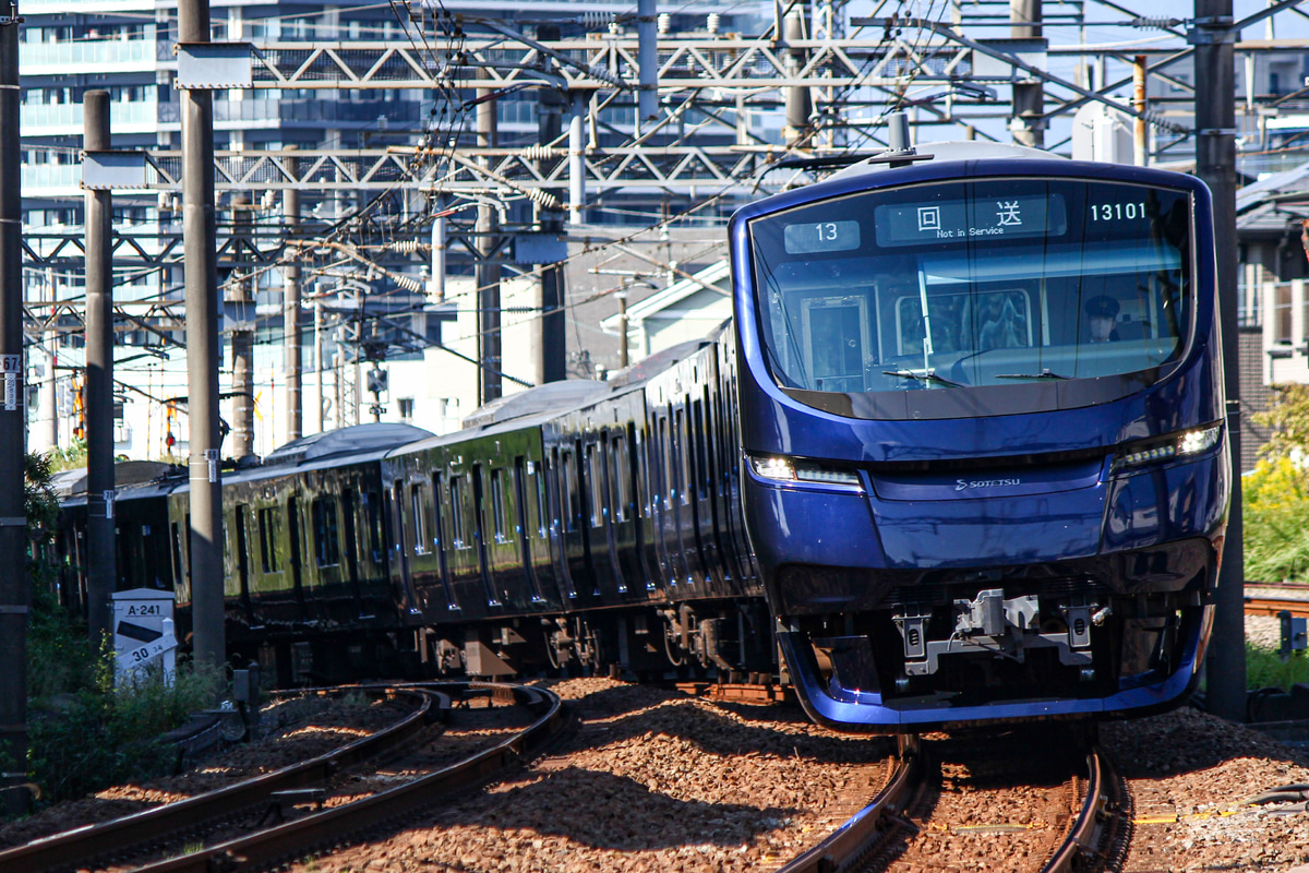 相模鉄道 かしわ台車両センター 13000系 13101f