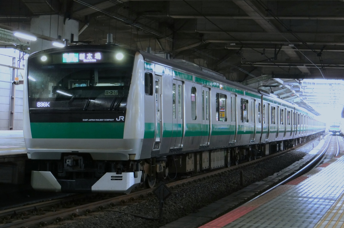JR東日本 川越車両センター E233系 ハエ105編成