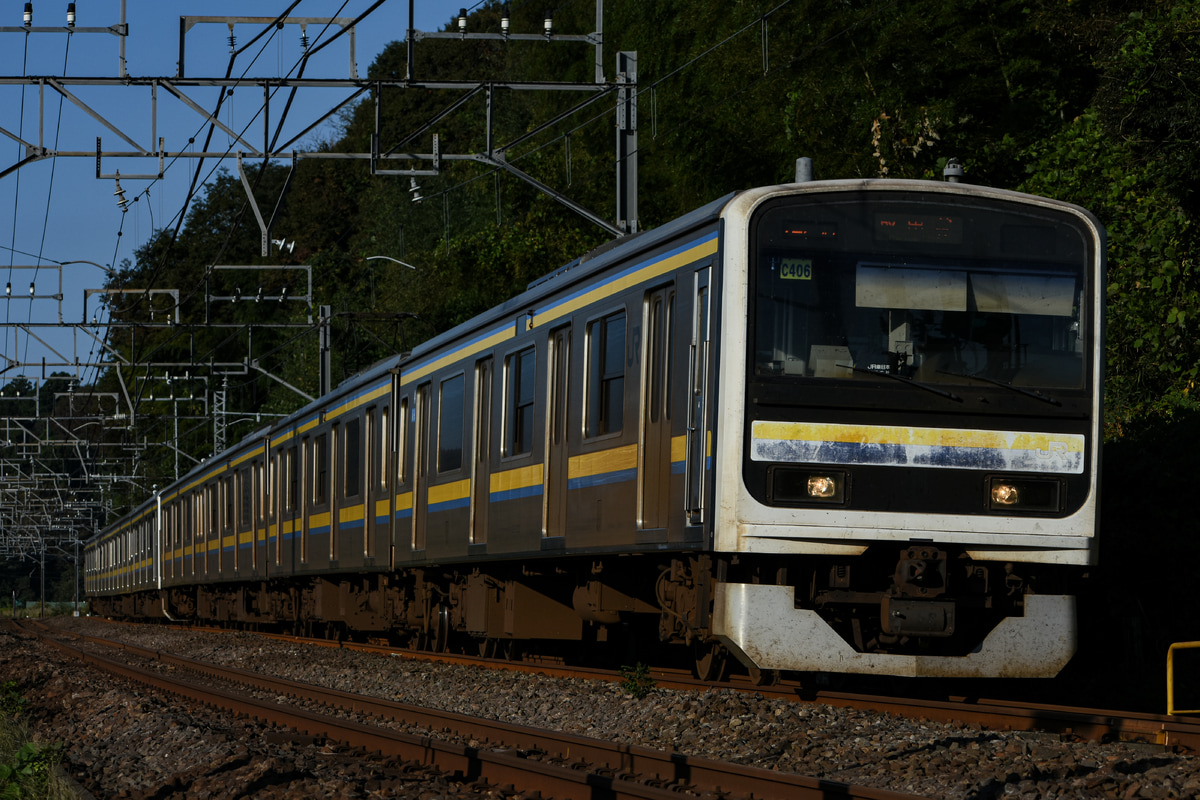 JR東日本 幕張車両センター 209系 C406編成