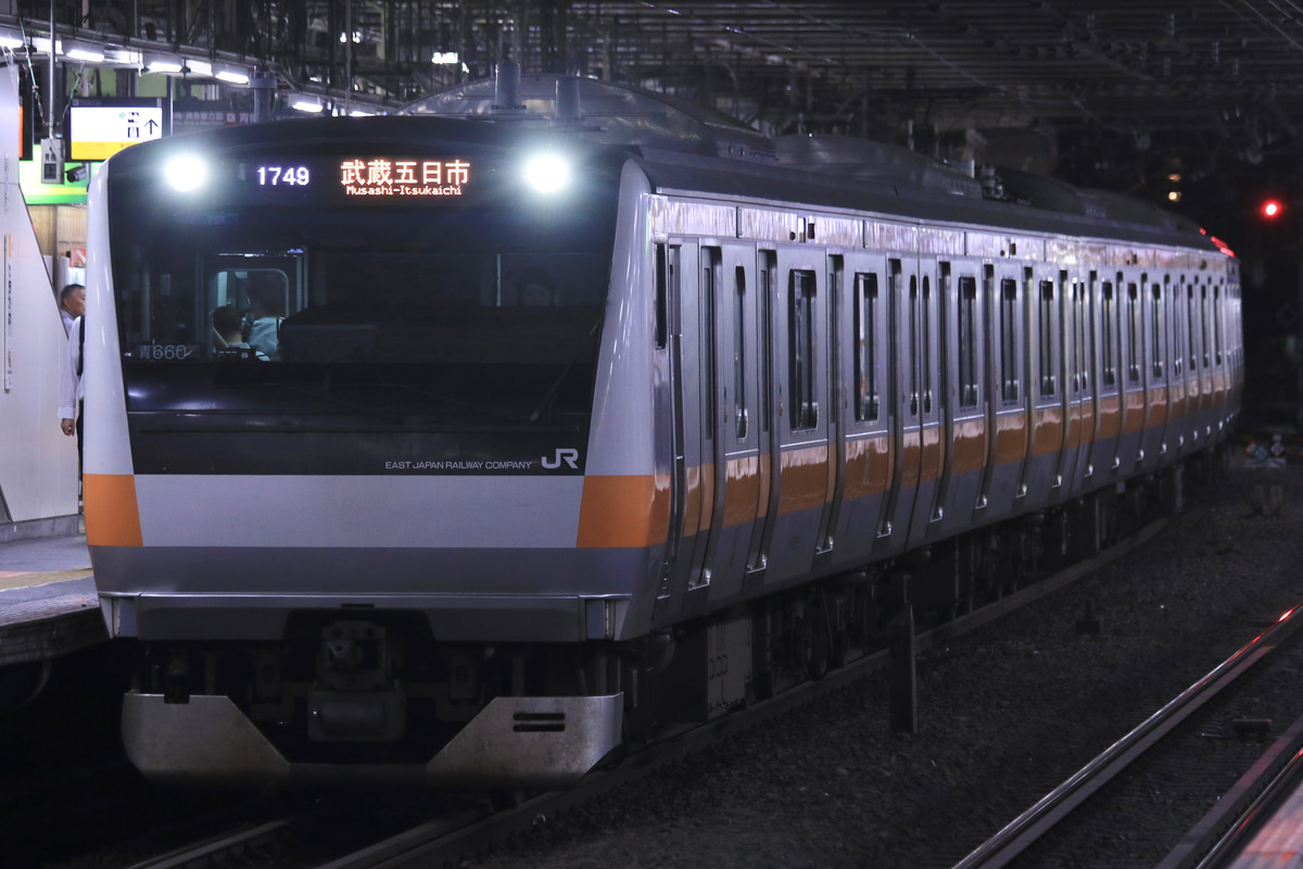 JR東日本 豊田車両センター本区 E233系 トタ青660編成