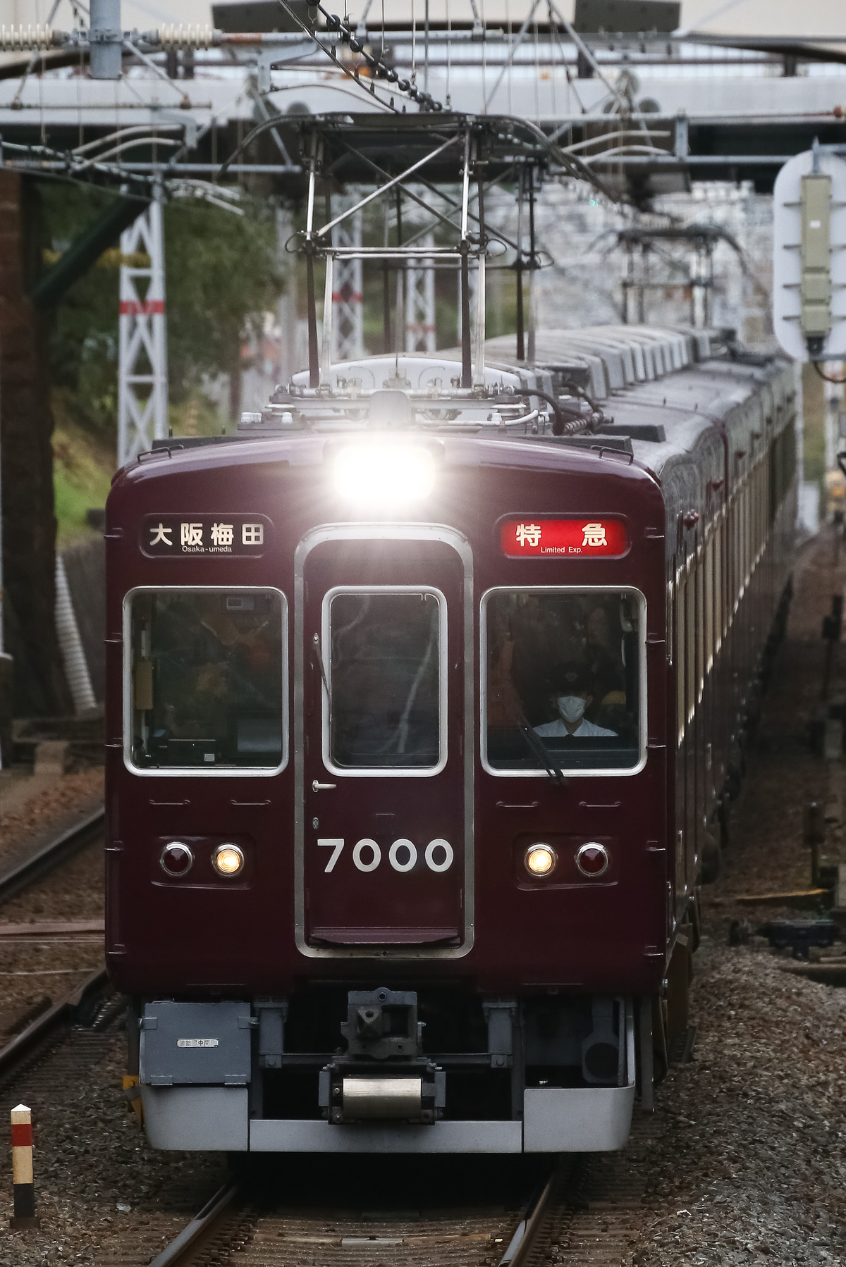 阪急電鉄 西宮車庫 7000系 7000f