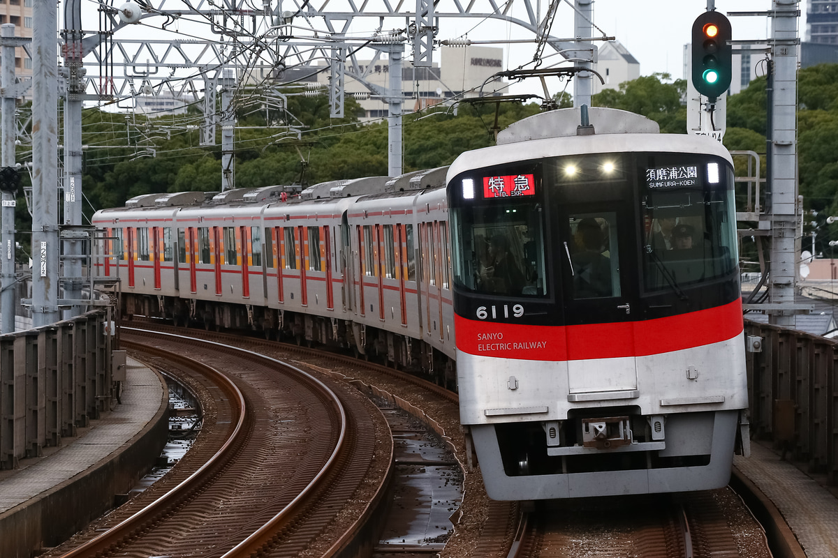 山陽電気鉄道 東二見車両基地 6000系 6019f