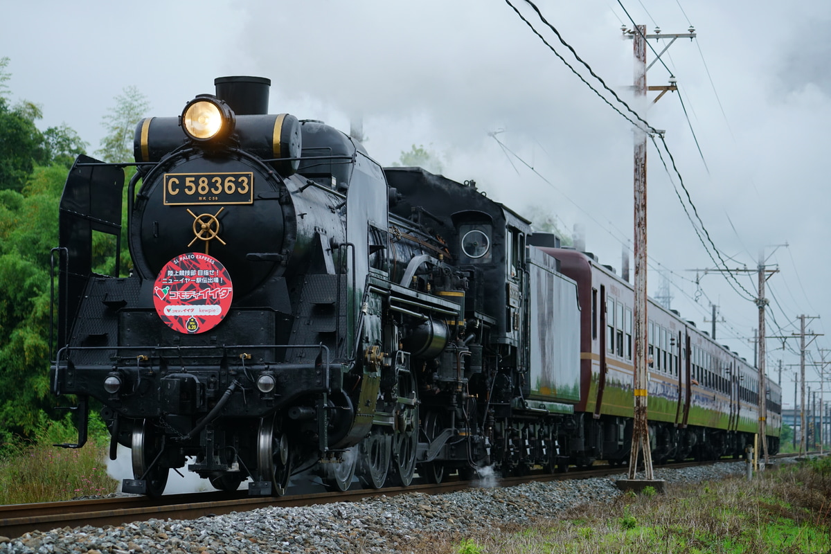 秩父鉄道 広瀬川原車両基地 C58 363