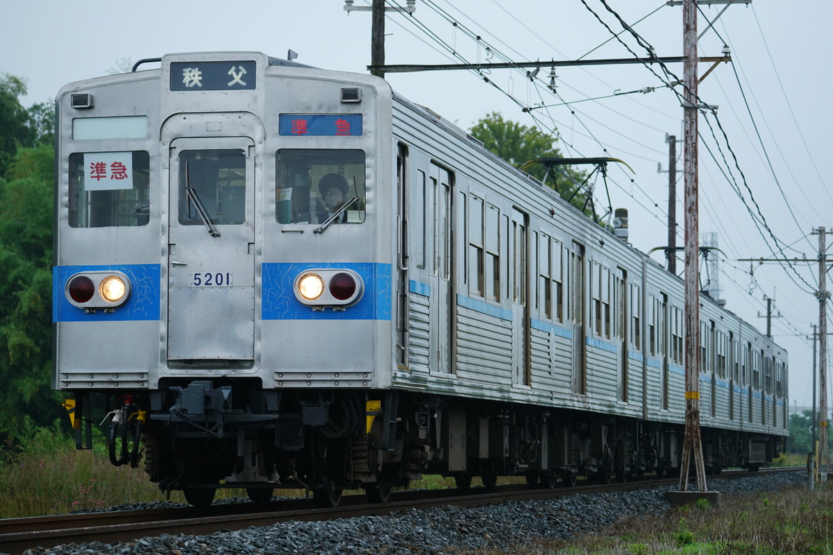 秩父鉄道 広瀬川原車両基地 5000系 5001F
