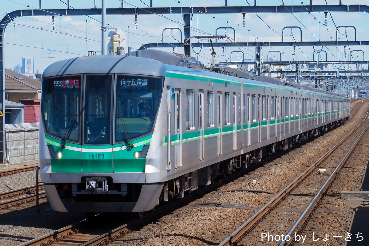 東京メトロ 綾瀬検車区 16000系 16103F