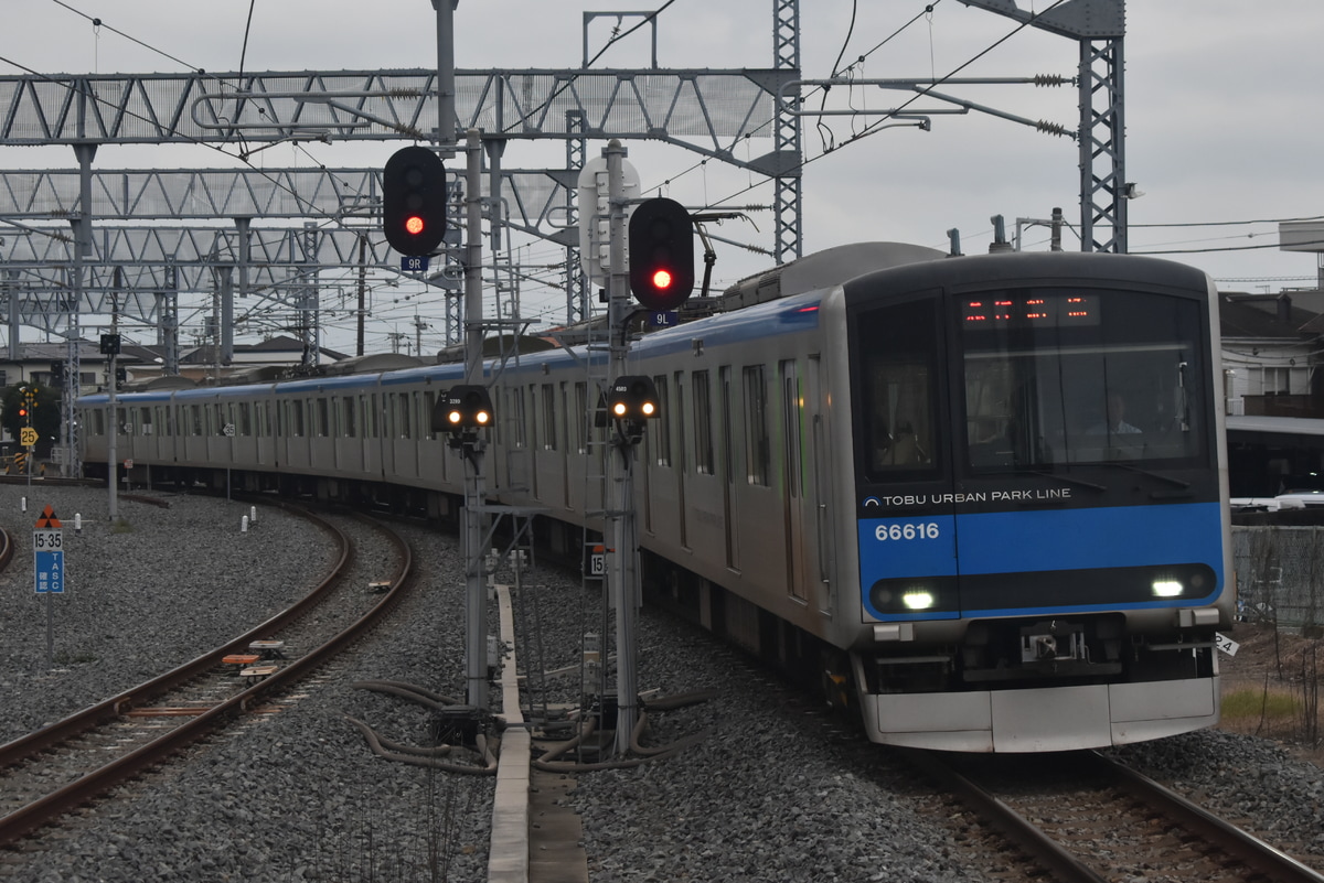 東武鉄道 南栗橋車両管区七光台支所 60000系 61616F