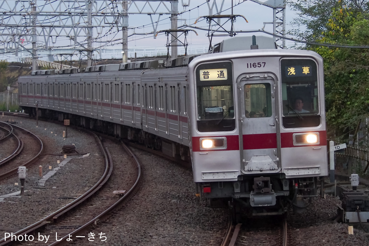東武鉄道 春日部検修区 10030型 11657F
