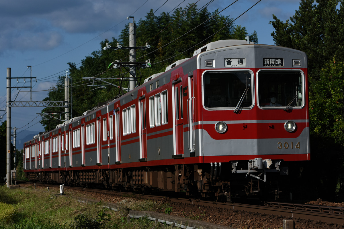 神戸電鉄 鈴蘭台車庫 3000系 3013F