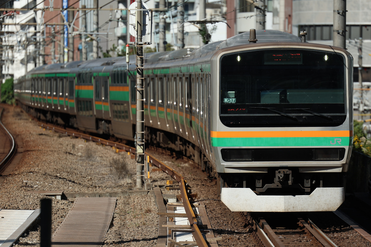 JR東日本 国府津車両センター E231系 コツK-17編成