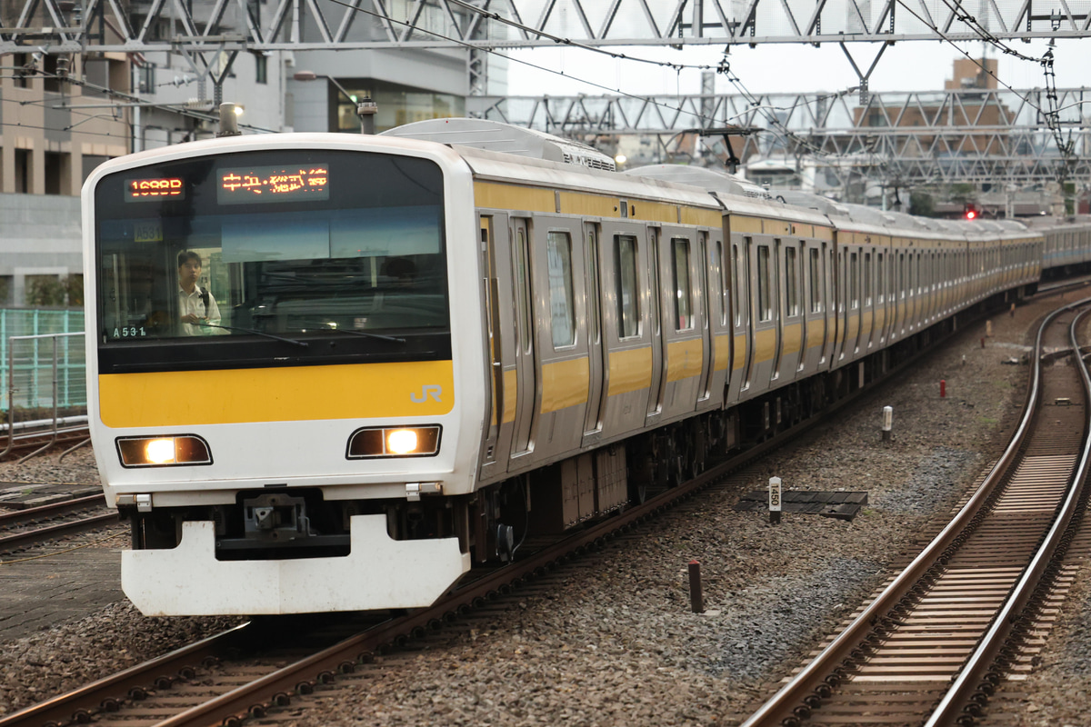 JR東日本 三鷹車両センター E231系 ミツA531編成