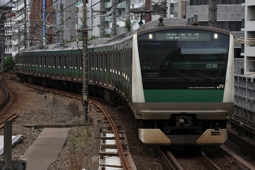JR東日本 E233系 恵比寿駅付近