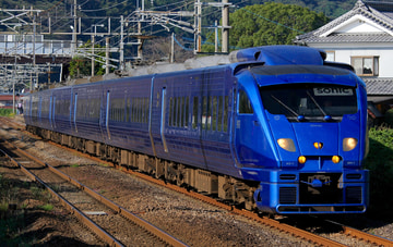 JR九州883系Ao-1編成を豊後豊岡～暘谷間で撮影した画像